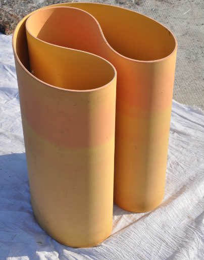 Dense bag machine silicone annular seamless belt